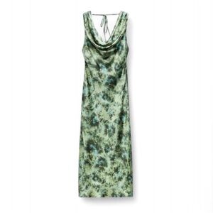Green Tie-Dye Maxi Dress